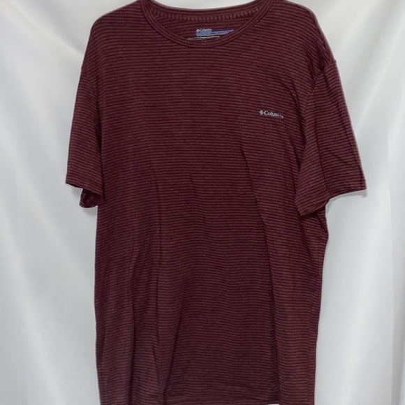 Columbia Bundle of 2 MENS size 2XL Blue  SHIRT Burgundy shirt Short Sleeve Tees - Picture 5 of 16